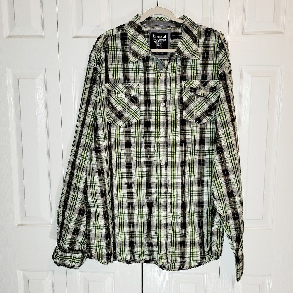 Akademiks 4X mens button up mens shirt.  ^